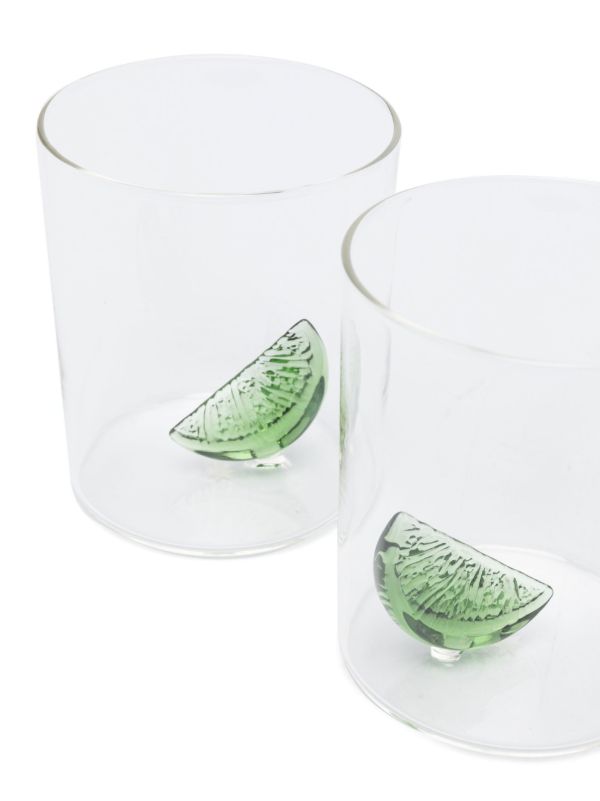 Browns Maison Balzac Clear Lime-Cut Glass Set | Browns Glassware