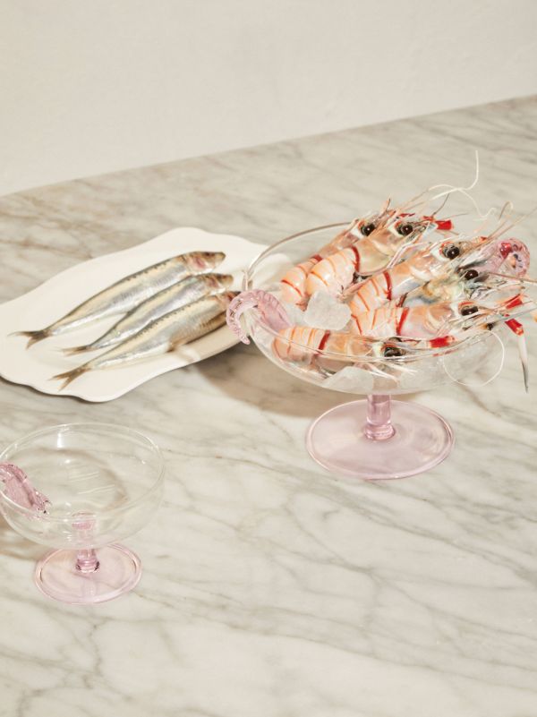Browns Maison Balzac Pink Prawn Cocktail Platter | Browns Plates & Bowls