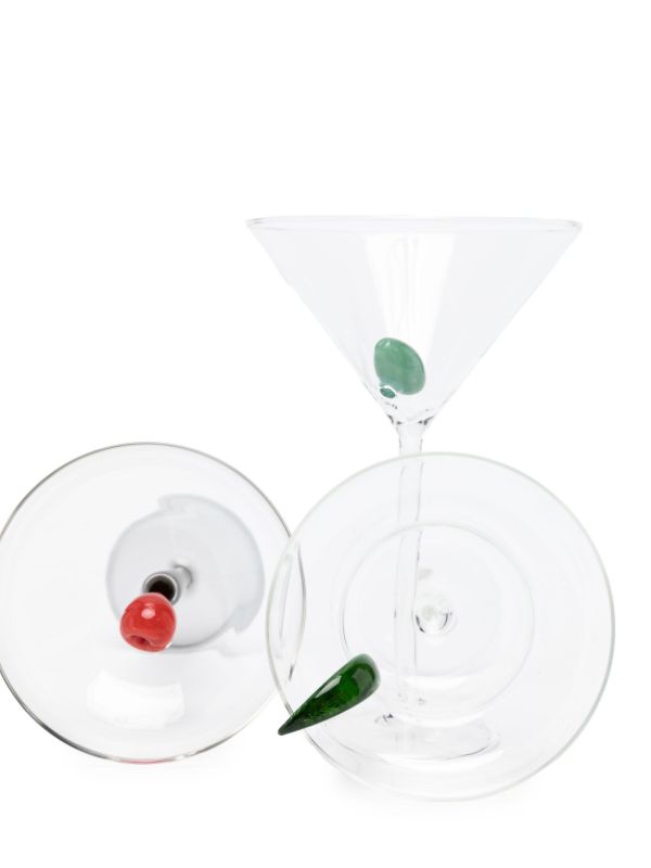 Browns Maison Balzac X Browns Cocktail Glasses (set Of Three) | Browns Glassware