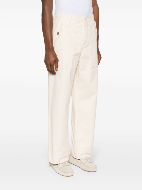Browns Maison Kitsuné White Workwear Straight-Leg Jeans | Browns Regular & Straight-Leg Jeans