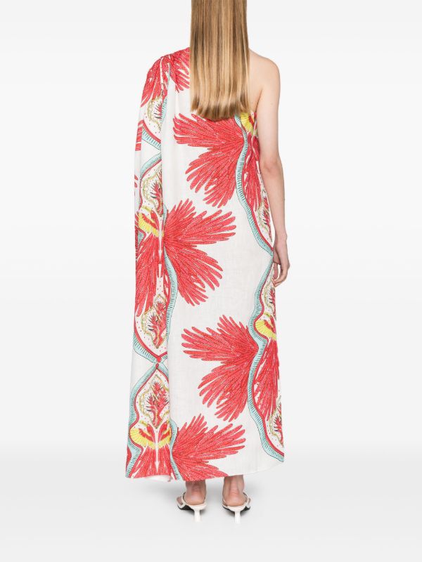 Browns Maison La Plage White Hawai One-Shoulder Dress | Browns Sundresses