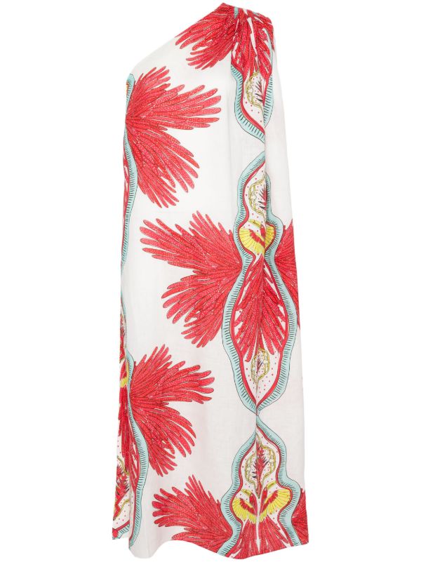 browns Maison La Plage White Hawai One-Shoulder Dress | Browns Sundresses