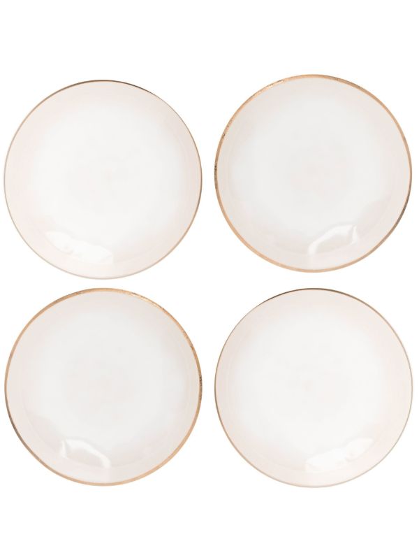 browns Maison Margaux Pink Ceramic Dessert Plate Set | Browns Plates & Bowls