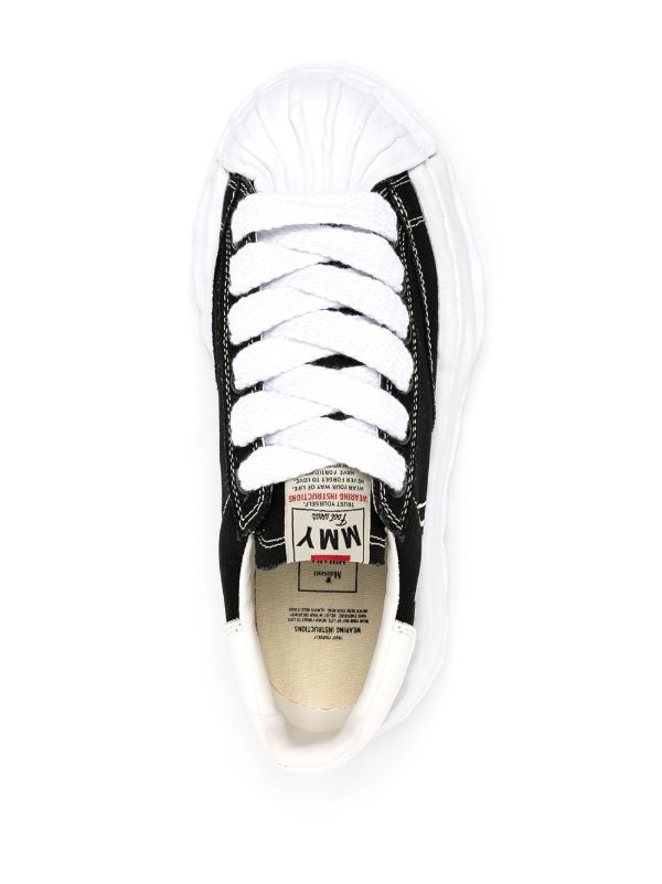 Browns Maison MIHARA YASUHIRO Black Blakey Low Top Sneakers | Browns Low-Tops