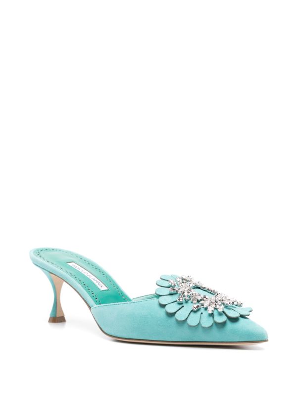 Browns Manolo Blahnik 50mm Shogmu Mules | Browns Mules