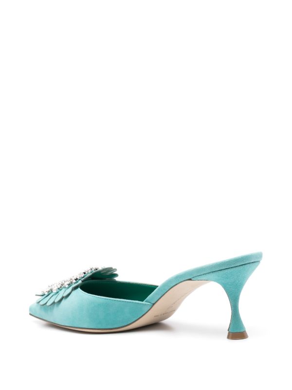 Browns Manolo Blahnik 50mm Shogmu Mules | Browns Mules