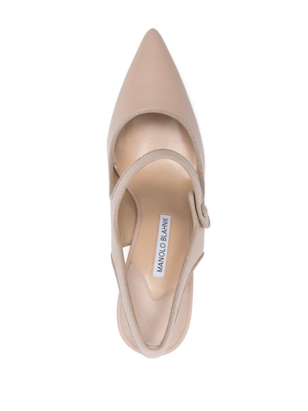 Browns Manolo Blahnik 90mm Campari Pumps | Browns Pumps