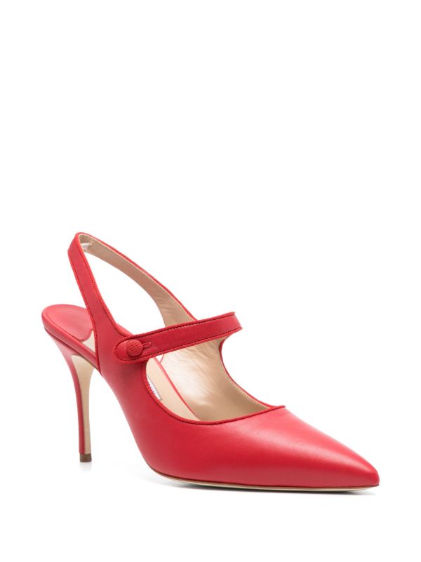 Browns Manolo Blahnik 90mm Campari Pumps | Browns Pumps