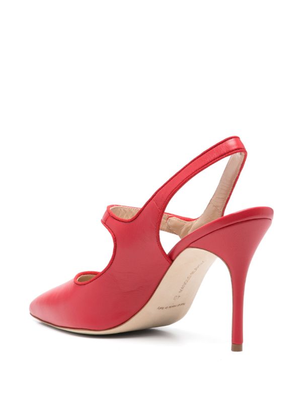 Browns Manolo Blahnik 90mm Campari Pumps | Browns Pumps