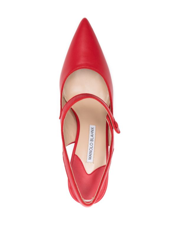 Browns Manolo Blahnik 90mm Campari Pumps | Browns Pumps