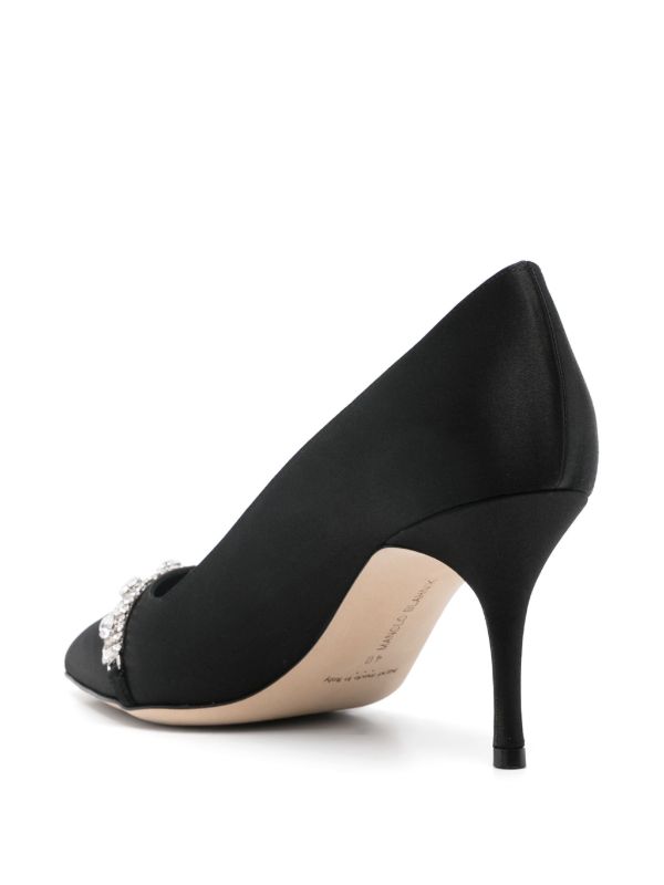 Browns Manolo Blahnik Black 90mm Asapump Pumps | Browns Pumps