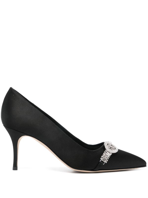 browns Manolo Blahnik Black 90mm Asapump Pumps | Browns Pumps