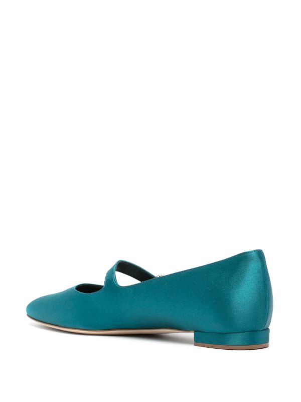 Browns Manolo Blahnik Blue Marijana Ballet Pumps | Browns Ballerina Shoes
