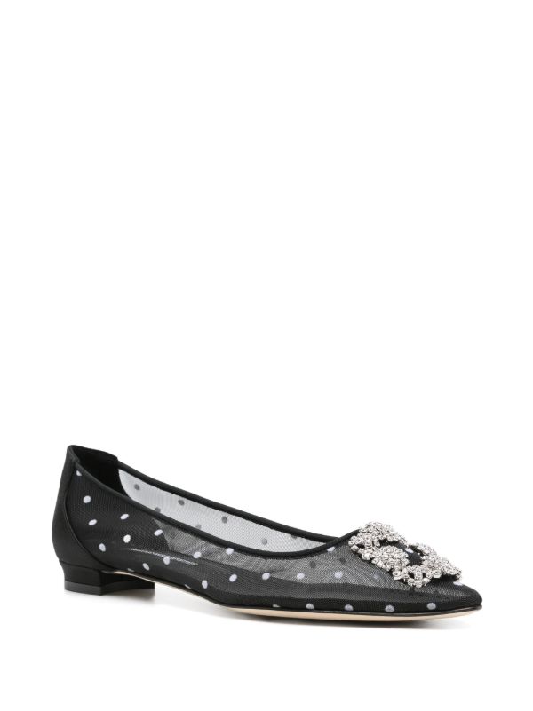Browns Manolo Blahnik Hangisi Ballet Flats | Browns Ballerina Shoes