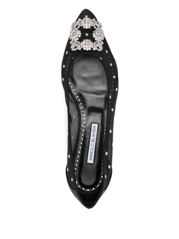 Browns Manolo Blahnik Hangisi Ballet Flats | Browns Ballerina Shoes