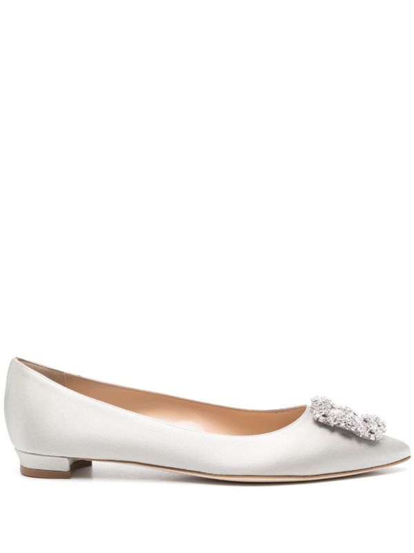 browns Manolo Blahnik Hangisi ballet flats | Browns Ballerina Shoes