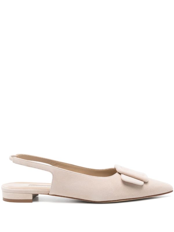 browns Manolo Blahnik Maylura flat pumps | Browns Ballerina Shoes
