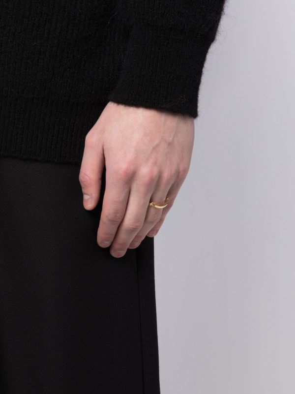 Browns MAOR 18K Yellow Gold Caleum Link Band Ring | Browns Rings