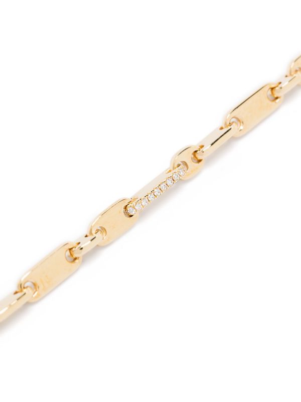 Browns MAOR 18K Yellow Gold Monolinka Diamond Bracelet | Browns Bracelets