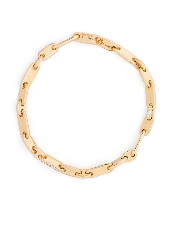 browns MAOR 18K Yellow Gold Monolinka Diamond Bracelet | Browns Bracelets