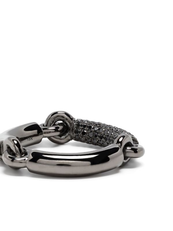 Browns MAOR Black Solstice Diamond Band Ring | Browns Rings