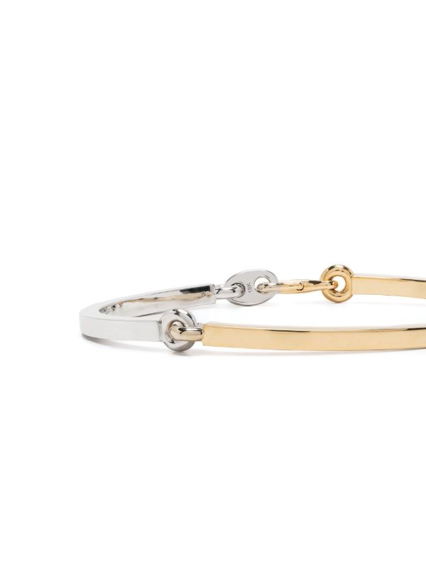 Browns MAOR Gold Mixed Metal Bracelet | Browns Bracelets