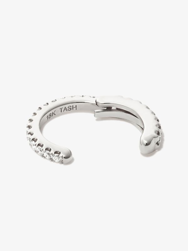 Browns MARIA TASH 18K White Gold Eternity Diamond Ear Cuff | Browns Fine Earrings