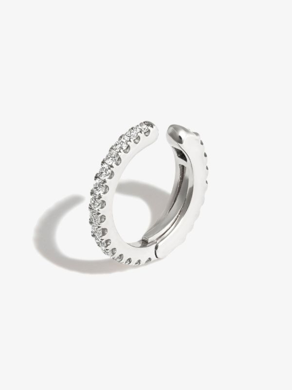 Browns MARIA TASH 18K White Gold Eternity Diamond Ear Cuff | Browns Fine Earrings
