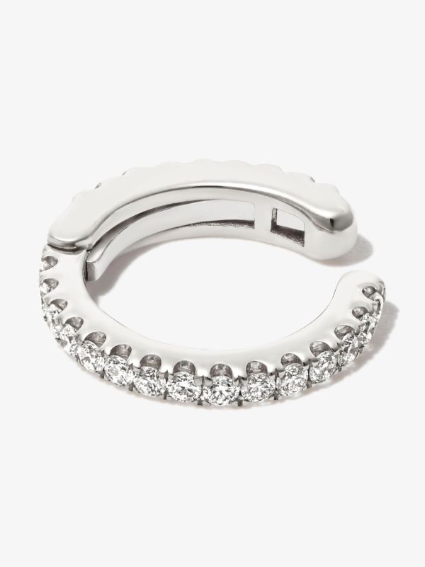 browns MARIA TASH 18K white gold Eternity diamond ear cuff | Browns Fine Earrings
