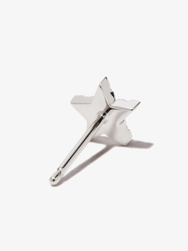 Browns MARIA TASH 18K White Gold Star Diamond Earring | Browns Fine Earrings