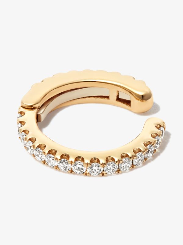 browns MARIA TASH 18K yellow gold Eternity diamond ear cuff | Browns Fine Earrings