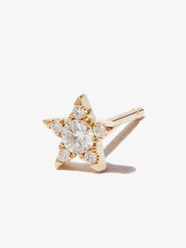 Browns MARIA TASH 18K Yellow Gold Star Diamond Earring | Browns Fine Earrings