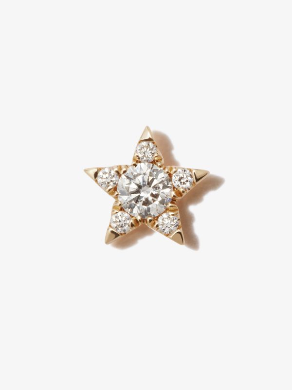 browns MARIA TASH 18K Yellow Gold Star Diamond Earring | Browns Fine Earrings