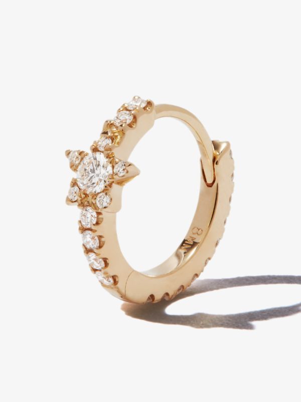 browns MARIA TASH 18K yellow gold star eternity diamond earring | Browns Fine Earrings