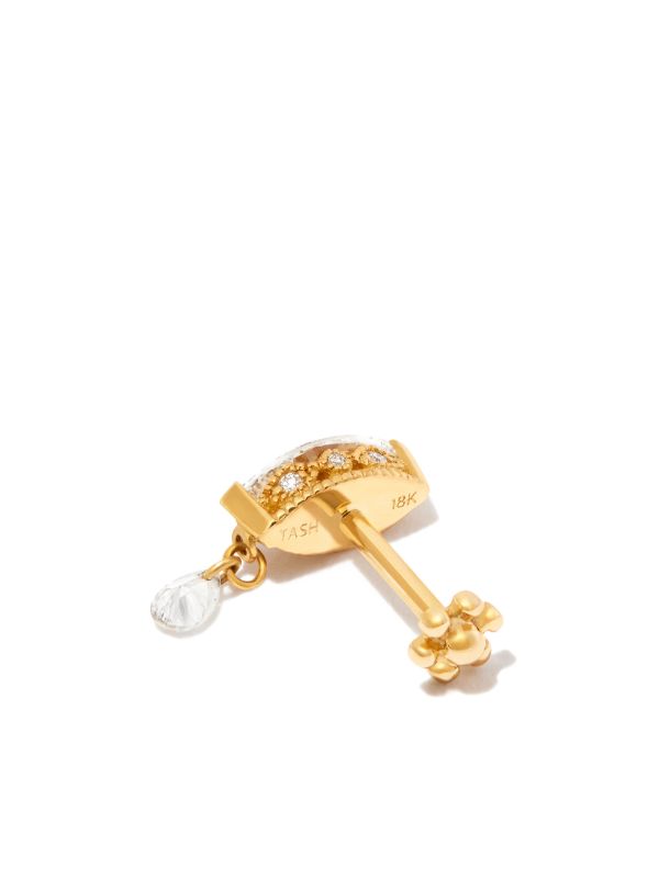 Browns MARIA TASH 18K Yellow Gold Teardrop Marquise Diamond Earring | Browns Fine Earrings