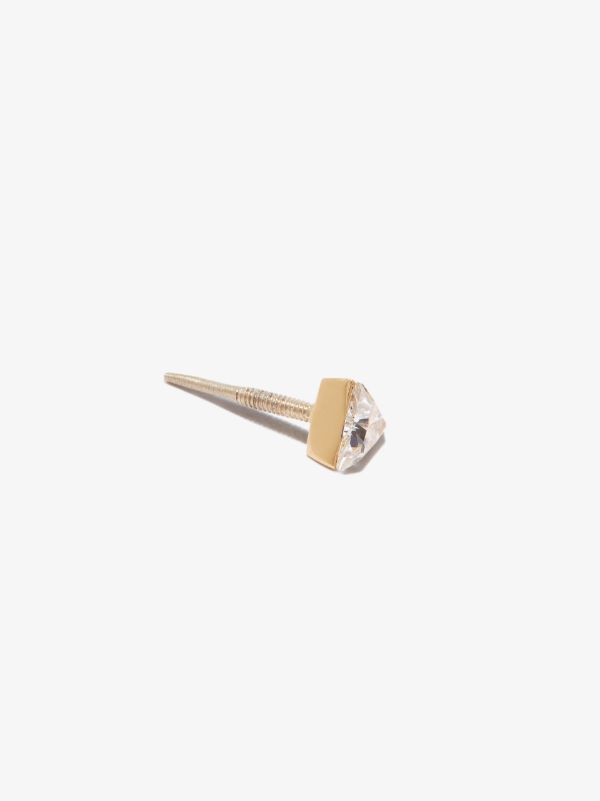 Browns MARIA TASH 18K Yellow Gold Triangle Diamond Earring | Browns Fine Earrings