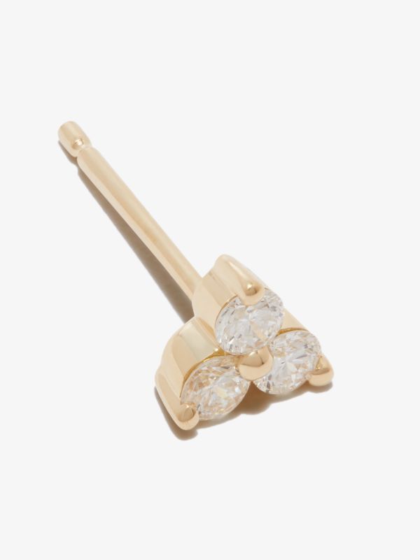 Browns MARIA TASH 18K Yellow Gold Trinity Diamond Earring | Browns Fine Earrings