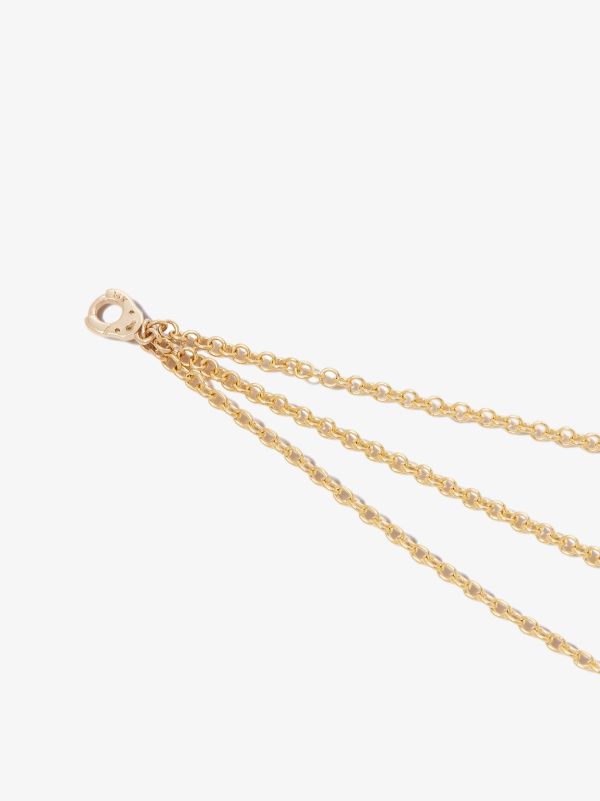 Browns MARIA TASH 18K Yellow Gold Triple Chain Charm | Browns Fine Earrings