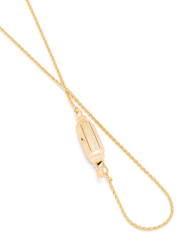 Browns Marie Lichtenberg 18K Yellow Gold Micro Coco Diamond Locket Necklace | Browns Fine Necklaces