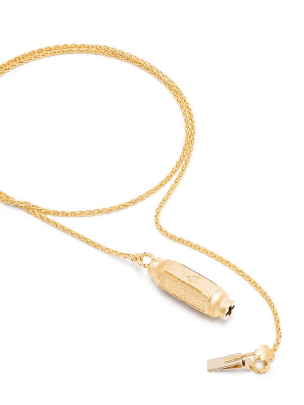 Browns Marie Lichtenberg 18K Yellow Gold Micro Coco Diamond Locket Necklace | Browns Fine Necklaces