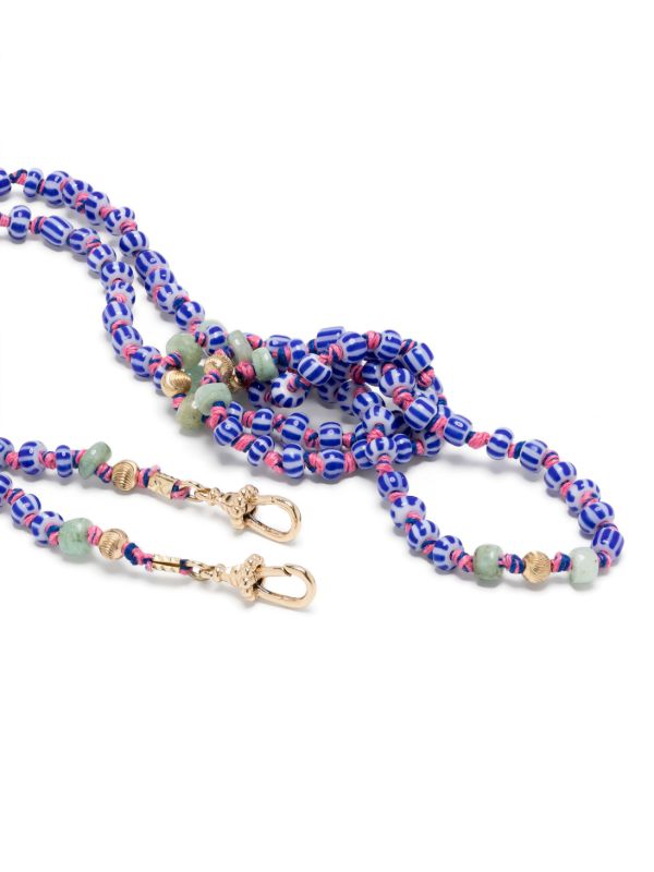 Browns Marie Lichtenberg 9K Yellow Gold Mauli Beaded Necklace | Browns Fine Necklaces