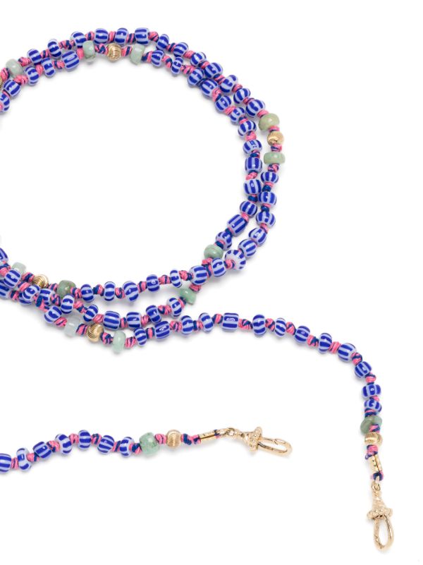 Browns Marie Lichtenberg 9K Yellow Gold Mauli Beaded Necklace | Browns Fine Necklaces