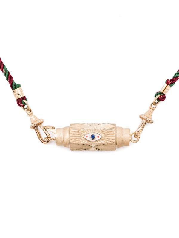 Browns Marie Lichtenberg Sapphire Gold Geometric Necklace | Browns Fine Necklaces
