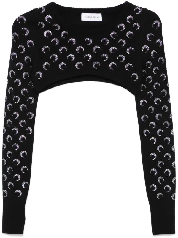 browns Marine Serre Black Crescent Moon Sweater | Browns Knitted Sweaters