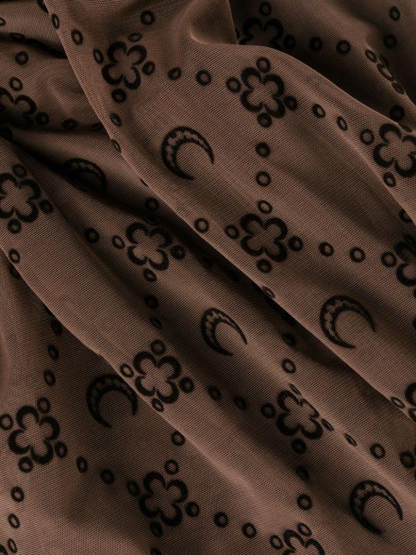 Browns Marine Serre Brown Regenerated Moonogram Mesh Tights | Browns Pantyhose & Stockings