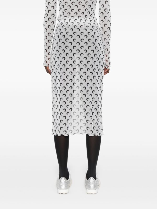 Browns Marine Serre Crescent Moon Sheer Skirt | Browns Straight Skirts