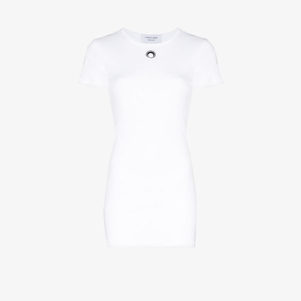 browns Marine Serre fine-ribbed organic cotton T-shirt dress | Browns Day Dresses