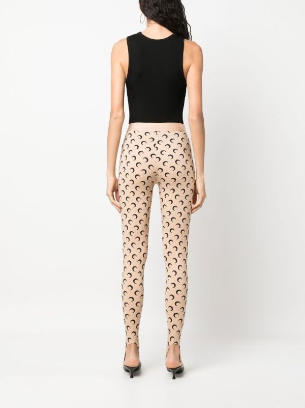 Browns Marine Serre Fuseaux Crescent Moon Print Leggings | Browns Leggings