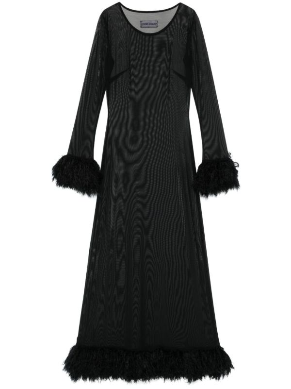 browns Marine Serre mesh maxi dress | Browns Cocktail & Party Dresses