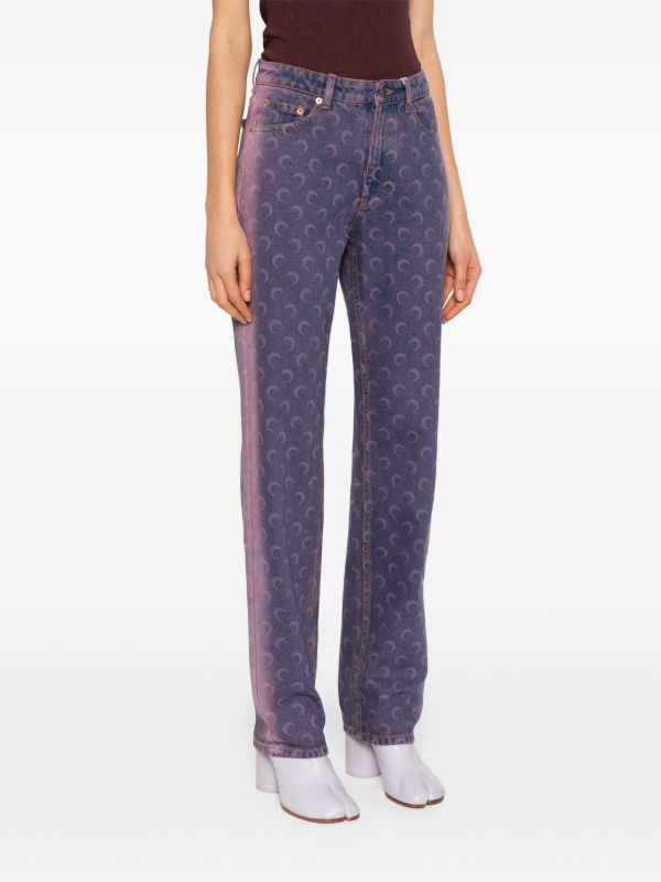 Browns Marine Serre Moon Laser Jeans | Browns Straight-Leg Jeans